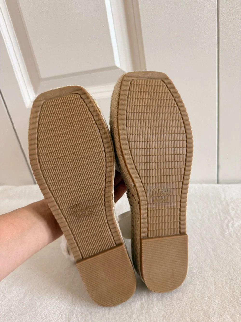 White Espadrille Platform Sandals - Picture 5 of 5